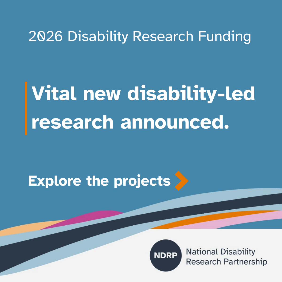 PRESS RELEASE: Highly competitive funding round reveals demand and opportunity for disability-led research