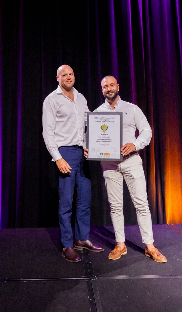 PRESS RELEASE: Canberra duo claim HIA award as building costs sharpen focus on quality